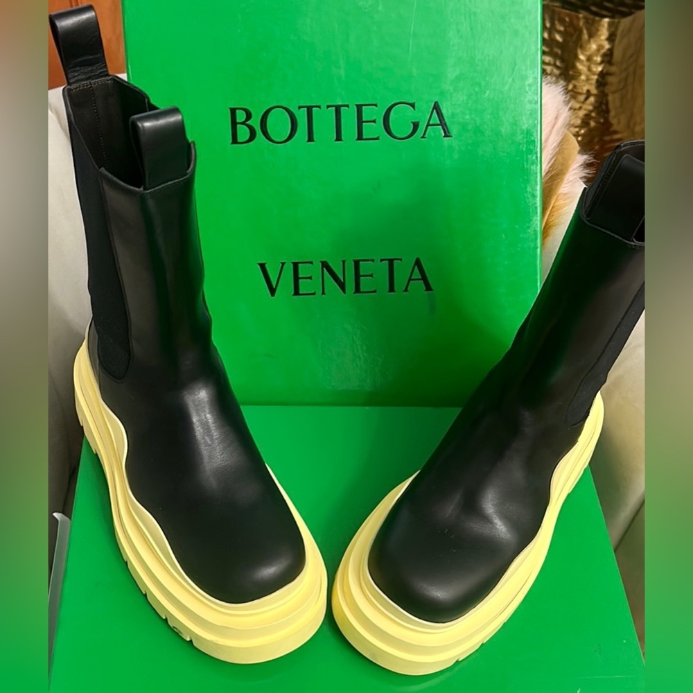 Bottega Veneta The Tire Leather Boot Women's 40.5